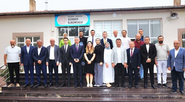 Bünyan'da yeni eğitim öğretim yılı ziyareti