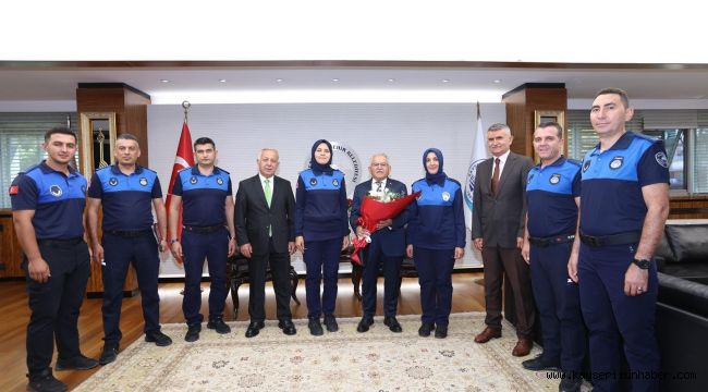 Büyükkılıç, 199. kuruluş yıl dönümü ve Zabıta Haftası'nda zabıta teşkilatı mensuplarını kabul etti