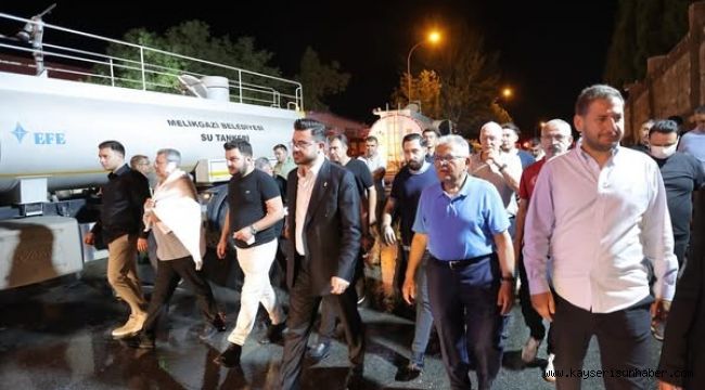 Büyükkılıç, yangın çıkan fabrikada inceleme yaparak geçmiş olsun dileklerini iletti