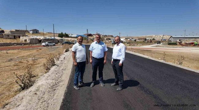 Büyükşehir, Pınarbaşı kırsalındaki 26 kilometrelik yolu 110 milyon TL yatırımla konforlu ve güvenli hale getirdi