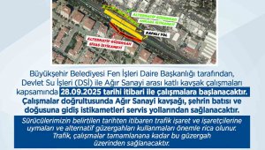 Büyükşehirden sürücülere 'alternatif yol' uyarısı
