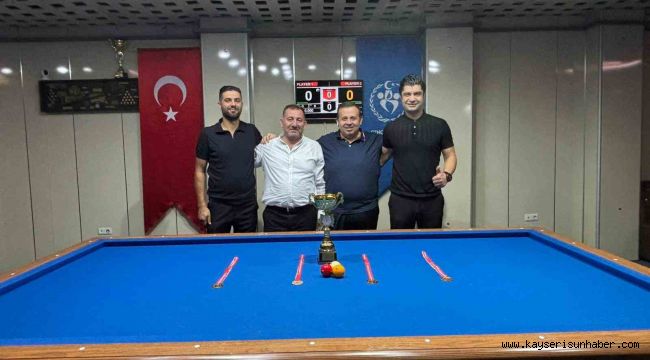 Erciyes Takımlar 3 Bant Bilardo Şampiyonası yapıldı