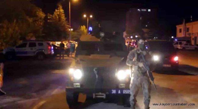 Kayseri'de 280 personelle uyuşturucu operasyonu