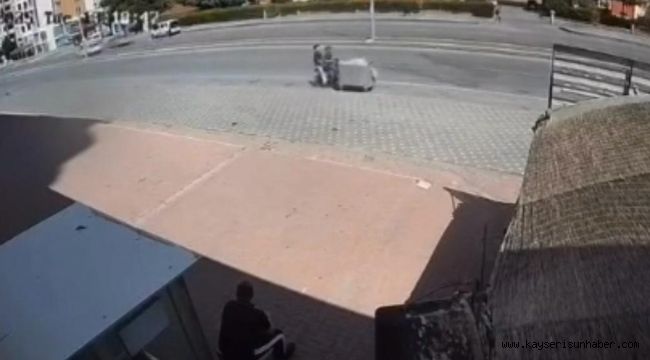 Kayseri'de kahkahaya boğan kaza