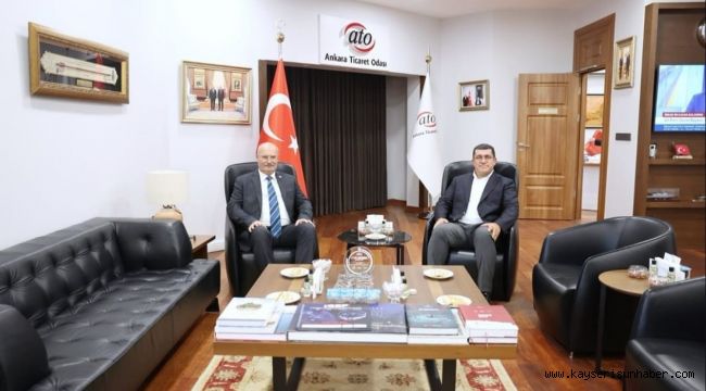 Nurettin Açıkalın'dan ATO Başkanı Baran'a ziyaret