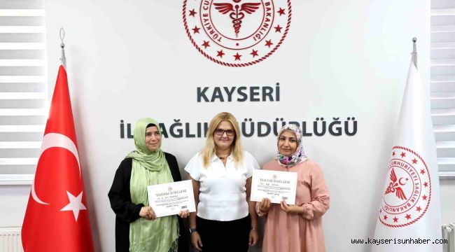 Obeziteyle mücadelede başarılı aile hekimlerine teşekkür belgesi