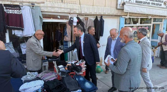 Saadet Partisi heyetinden Yahyalı'da esnaf ziyaretleri