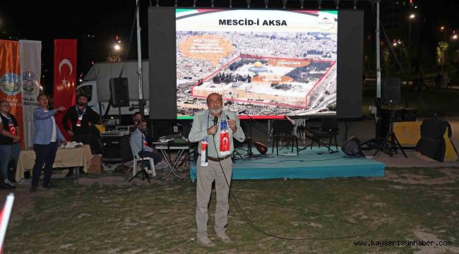 Talas'ta vicdanlar Gazze için buluştu