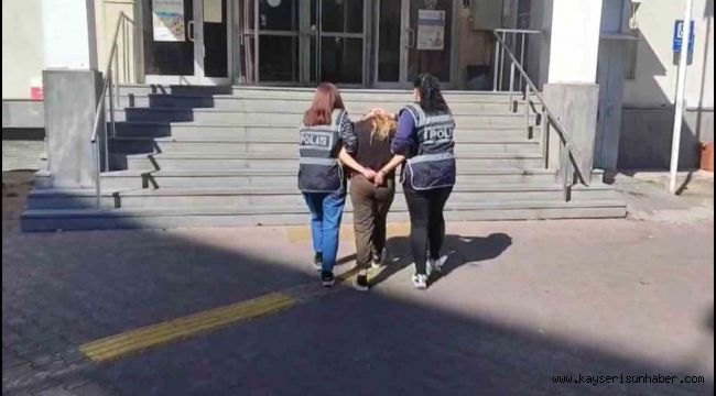 14 yıl kesinleşmiş cezası olan kadın polisten kaçamadı