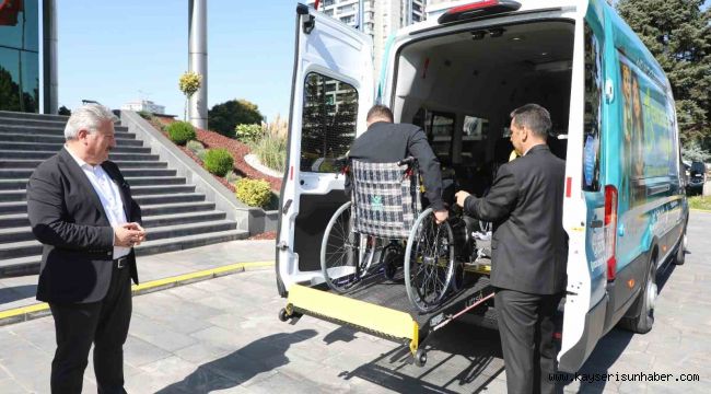'Engelsiz Melikgazi' aracı hizmette