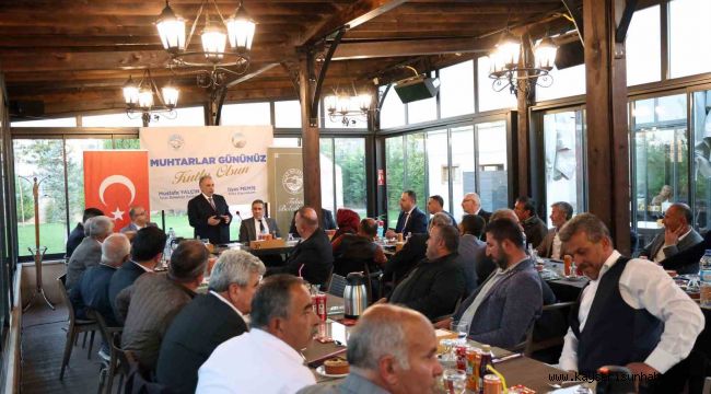 Başkan Yalçın: "Muhtarlarımızla gönül gönüleyiz"