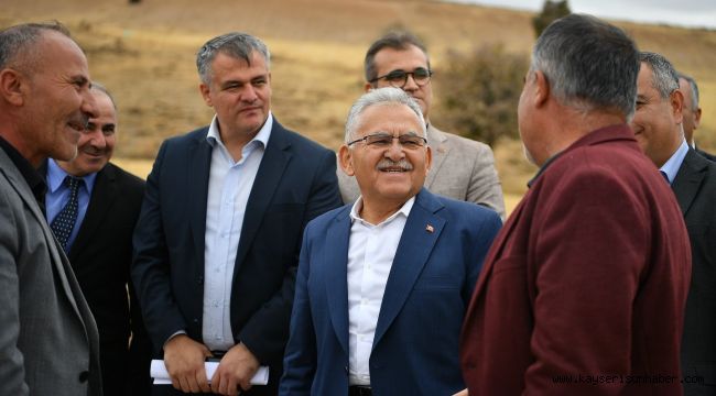 Büyükkılıç'tan Talas ilçesi kırsal mahallelerinde yatırım incelemesi