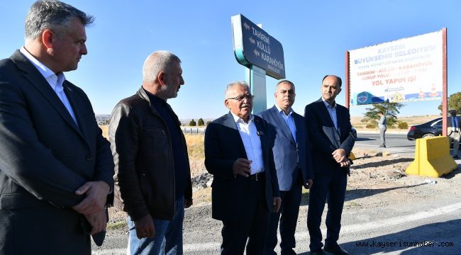Büyükşehir, kırsalda 3 mahalleyi ilgilendiren 7 kilometrelik grup yolunun ilk etabına başladı