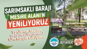 Büyükşehir, Sarımsaklı Barajı Mesire Alanı'nı yeniliyor