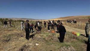 Büyükşehir, Sarımsaklı'da bin 500 fidanı toprakla buluşturdu