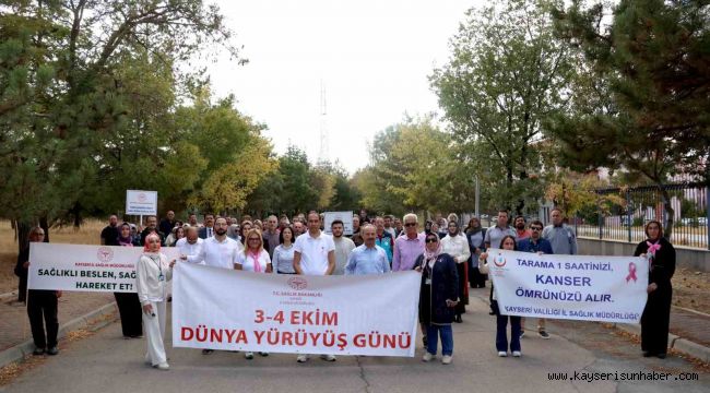 Dünya Yürüyüş Günü'nde sağlıklı yaşam için adım attılar