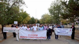 Dünya Yürüyüş Günü'nde sağlıklı yaşam için adım attılar