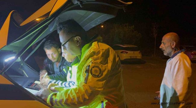 Gazeteciye tepki gösteren alkollü sürücüye baba azarı