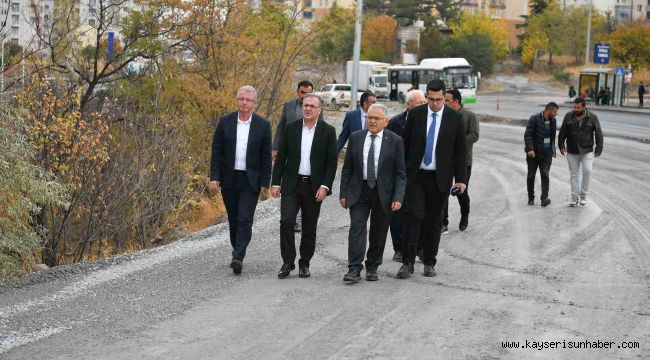 Hacılar-Kayseri caddesinde 100 milyon TL'lik yol yenileme çalışması
