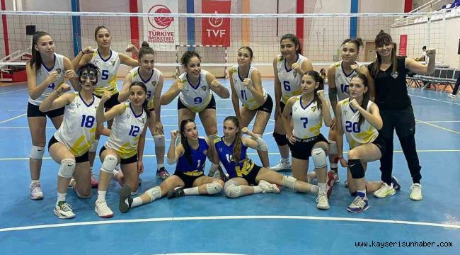 Kayseri Voleybol Kulübü Gaziantep'ten galibiyet ile döndü