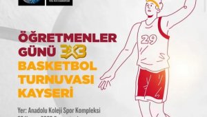Kayseri'de Öğretmenler Günü'ne Özel 3x3 Basketbol Turnuvası
