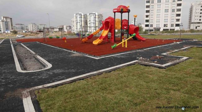Melikgazi Belediyesi ilçeye 5 yeni park daha kazandırıyor