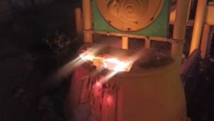 Park malzemelerine zarar veren çocuk yakalandı