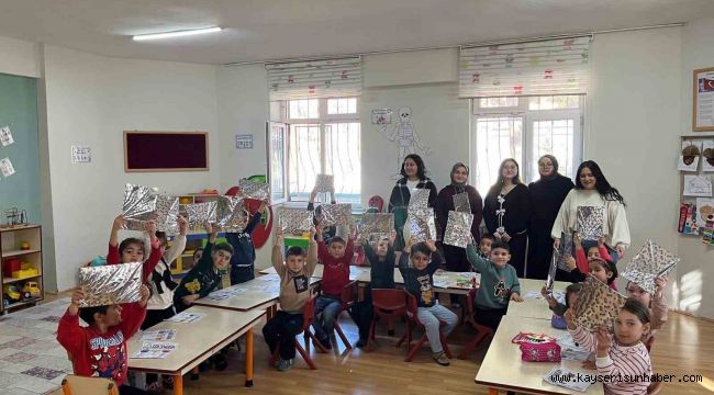 Ana sınıfı öğrencileri geri dönüşüm hakkında bilgilendirildi