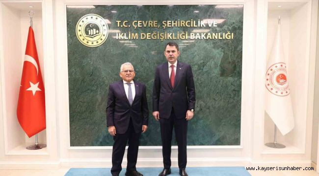 Başkan Büyükkılıç'tan Bakan Kurum'a ziyaret