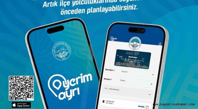 Büyükşehir'in konforlu ulaşım uygulaması 'yerim ayrı' şimdi de Develi'de