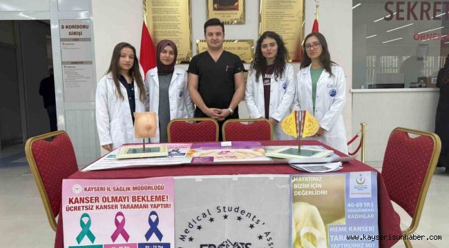 ERÜ Hastaneleri'nde meme kanserinde erken teşhisin önemi anlatıldı