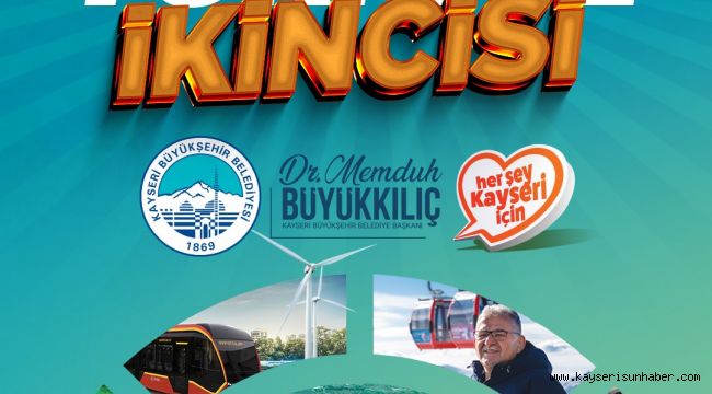 Kayseri Büyükşehir Belediyesi; yatırımda Türkiye ikincisi