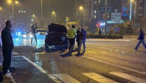 Kayseri'de 2 otomobilin karıştığı kazada yaralanan olmadı