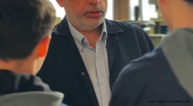 Kayseri'de yöneticiler öğrencilerle buluştu, ders anlattı