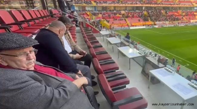 Kayserispor eski başkanlarından 'Kebapçı Hilmi' statta