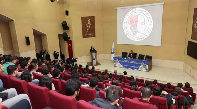 KAYSO Başkanı Büyüksimitci, ERÜ öğrencileri ile buluştu