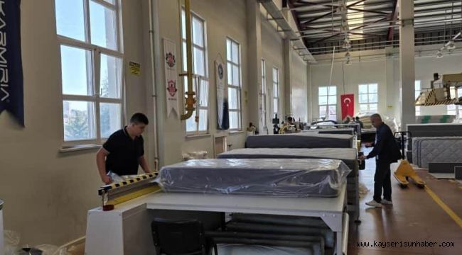 ORAN desteğiyle Kayseri'de kurulan yatak üretim hattı eğitimden dayanışmaya dönüştü