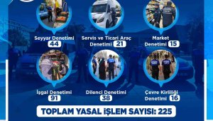 Zabıta; Ekim ayında 225 denetim yaptı