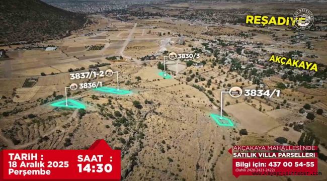 Akçakaya ve Endürlük'te 30 prestijli parsel ihaleyle satışta