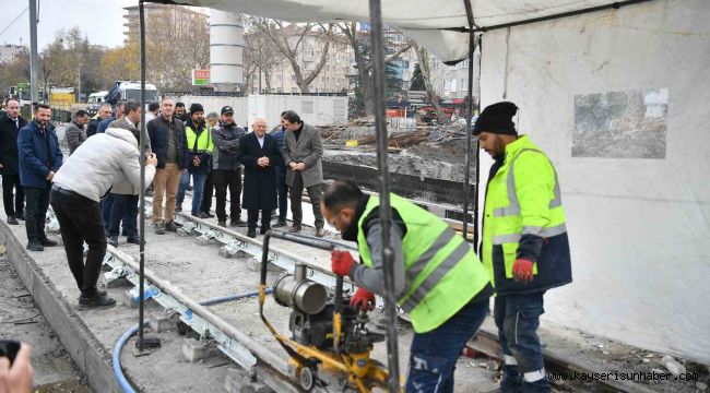 Başkan Büyükkılıç: "Osman Kavuncu - DSİ Kavşağı'nda tramvay hattı hizmete giriyor"