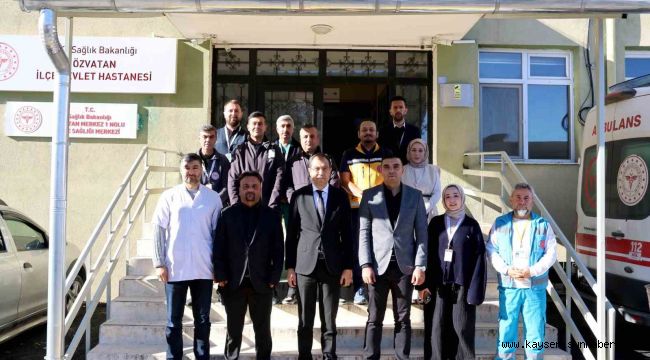 İl Sağlık Müdürü Dr. Erşan; Özvatan'daki sağlık hizmetlerini yerinde değerlendirdi