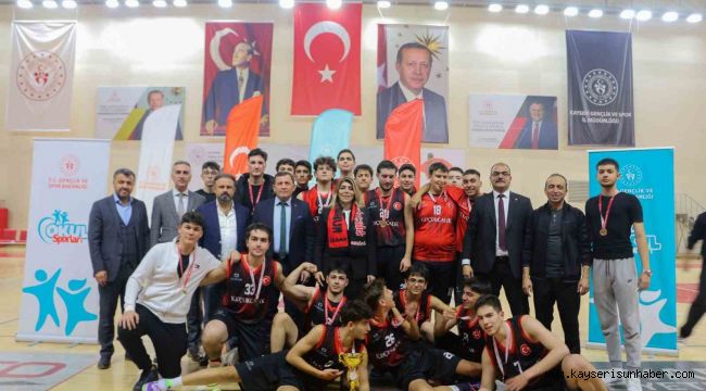 Kayseri Okul Sporları Genç A Erkekler Basketbol İl Birinciliği sona erdi