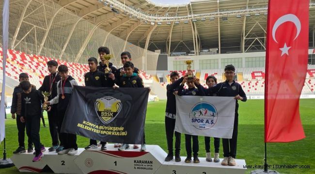 Kayseri Spor A.Ş. Karaman'dan madalyalar ile döndü