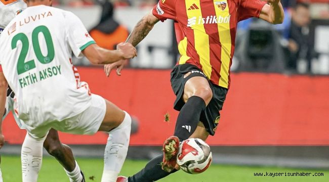 Kayserispor beraberlikte zirvede