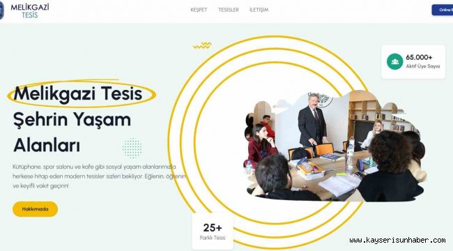 Melikgazi'de tüm sosyal tesisler tek bir dijital platformda toplandı