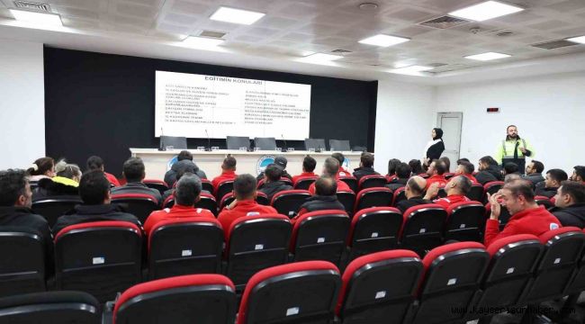 Spor A.Ş. personeline iş sağlığı ve güvenliği eğitimi