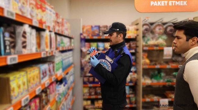 Talas'ta zabıtadan yeme içme yerlerine sıkı denetim