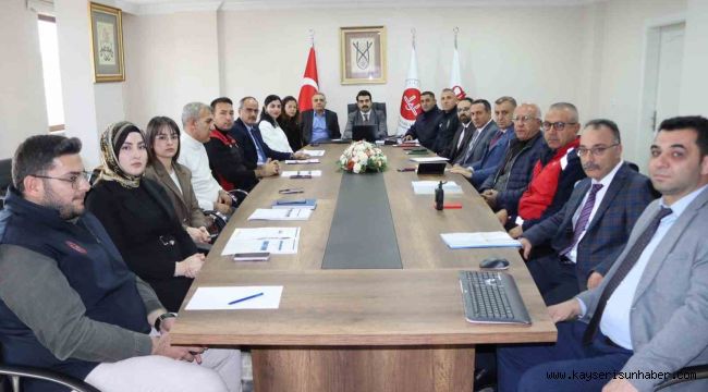 Tomarza'da İlçe Afet Koordinasyon Kurulu Toplantısı yapıldı