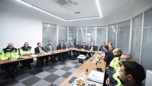 Vali Çiçek ve Başkan Büyükkılıç Trafik Kontrol Merkezi'nde