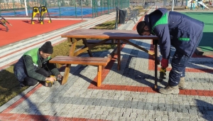 BÜYÜKŞEHİR’DEN RECEP TAYYİP ERDOĞAN MİLLET BAHÇESİ’NDE BAKIM, ONARIM VE TEMİZLİK SEFERBERLİĞİ